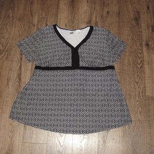 Take Nine Maternity Soft Flowy Tie Back Dress Shirt XL